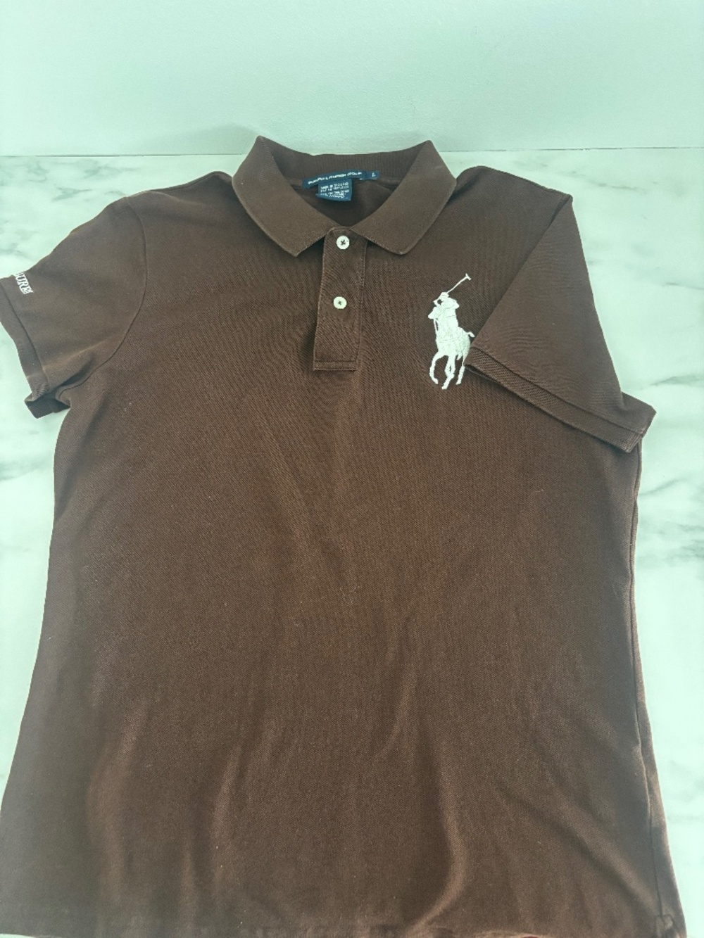Ralph Lauren Golf Brown Golf Shirt, Size L, never worn